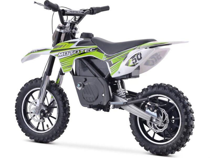 Bikehighway.com - MotoTec 24v Electric Gazella Dirt Bike - Green - 500w