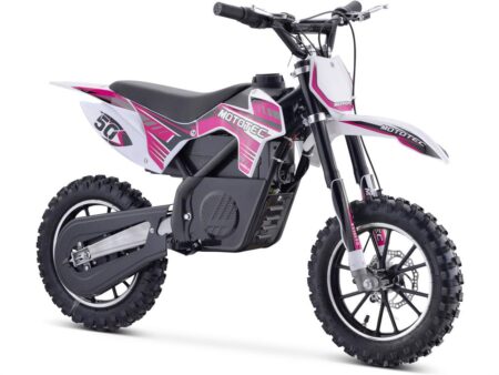 MotoTec 24v Electric Gazella Dirt Bike - Purple - 500w-0