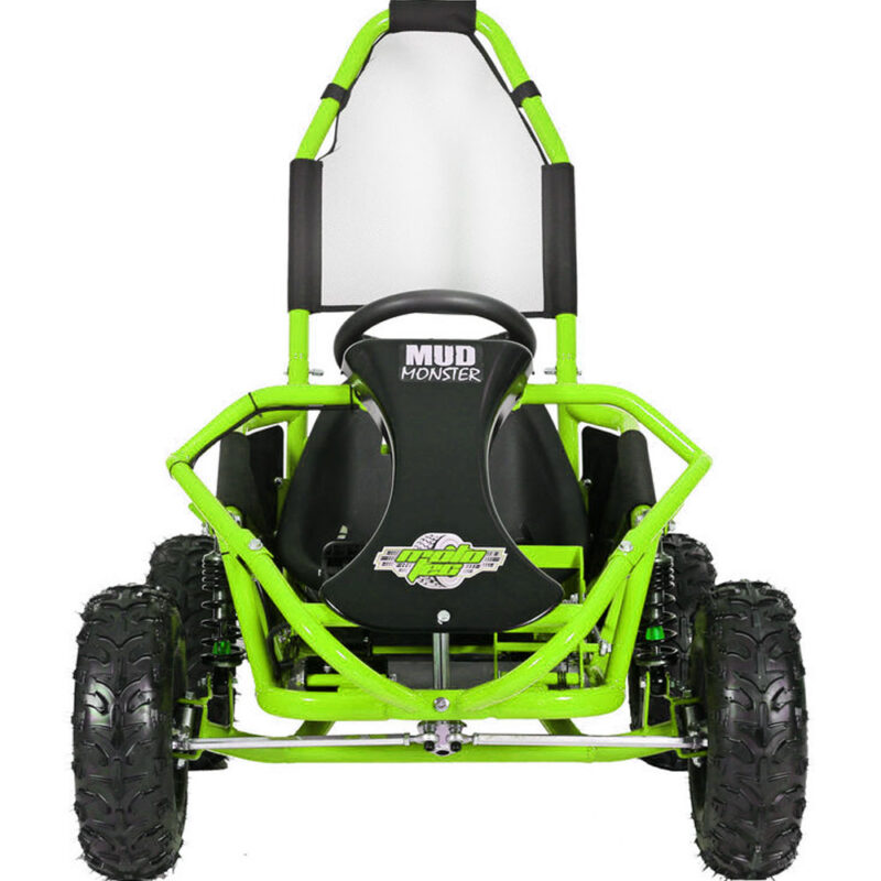 Bikehighway.com - MotoTec Mud Monster Kids Electric 48v 1000W Go Kart Full Suspension - Green