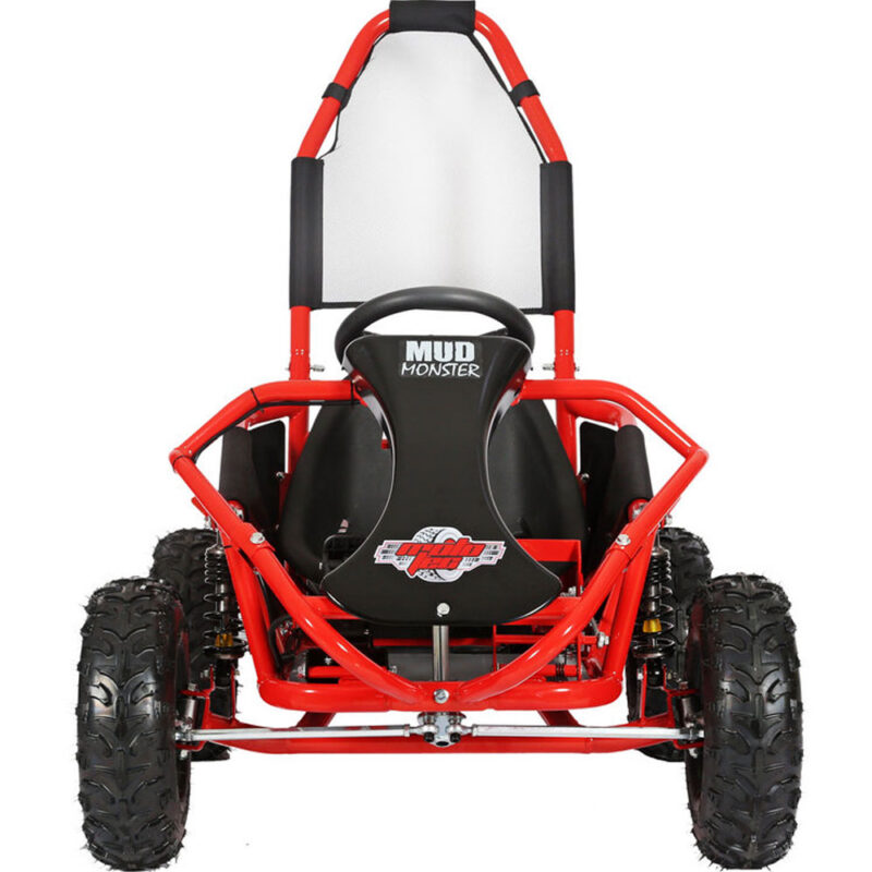 Bikehighway.com - MotoTec Mud Monster Kids Electric 48v 1000W Go Kart Full Suspension - Red