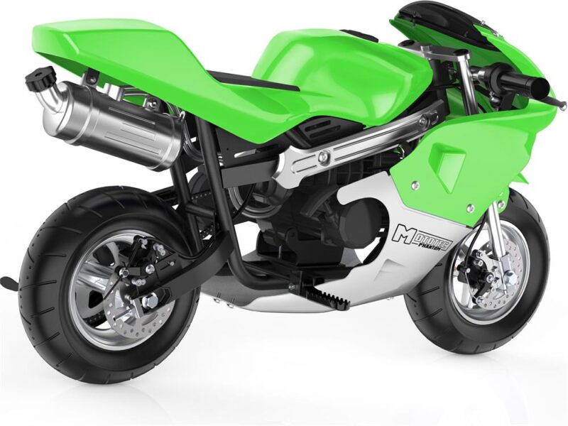 Bikehighway.com - MotoTec Phantom Gas Pocket Bike 49cc 2-Stroke Green