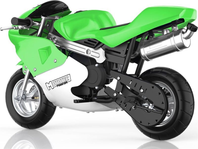 Bikehighway.com - MotoTec Phantom Gas Pocket Bike 49cc 2-Stroke Green