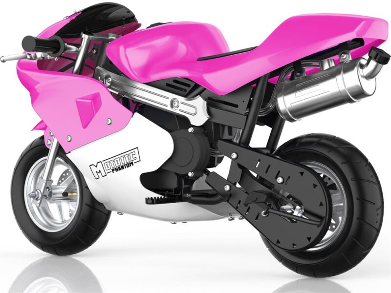 Bikehighway.com - MotoTec Phantom Gas Pocket Bike 49cc 2-Stroke Pink