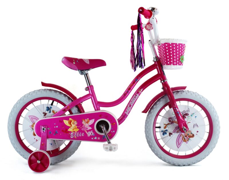 Bikehighway.com - Micargi Ellie 16" Girls Beach Cruiser Bicycle with Training Wheels