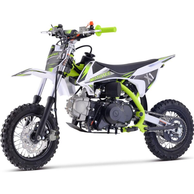 Bikehighway.com - MotoTec X1 110cc 4-Stroke Gas Dirt Bike Green