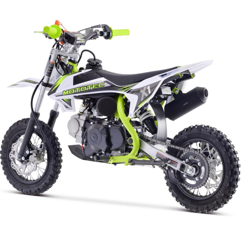 Bikehighway.com - MotoTec X1 110cc 4-Stroke Gas Dirt Bike Green