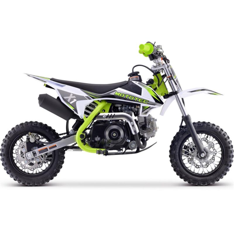 Bikehighway.com - MotoTec X1 110cc 4-Stroke Gas Dirt Bike Green