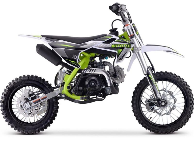 Bikehighway.com - MotoTec X2 110cc 4-Stroke Gas Dirt Bike - Green