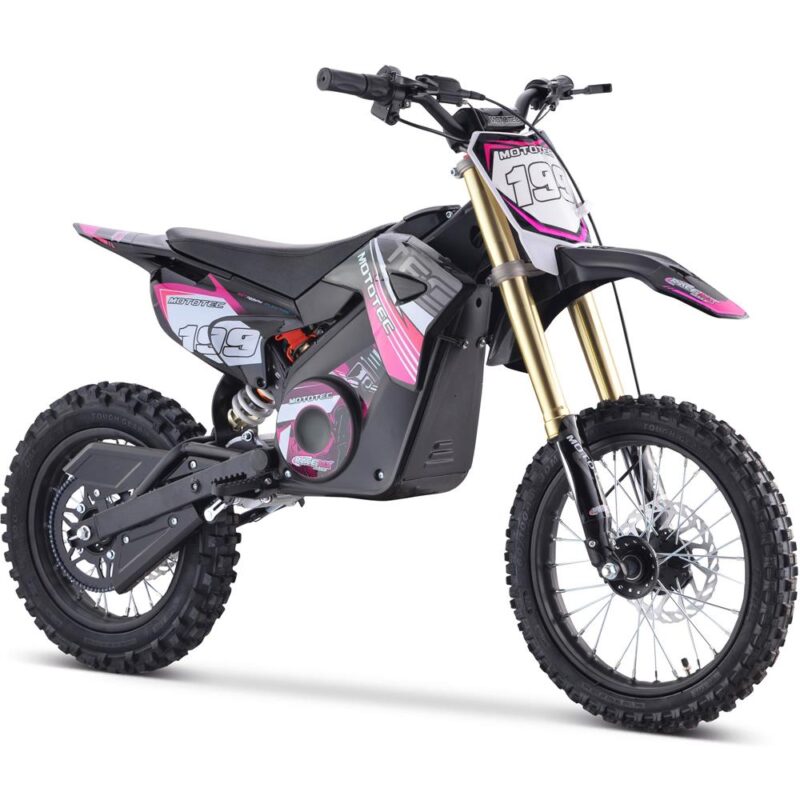 Bikehighway.com - MotoTec 48V Pro Electric Dirt Bike Lithium - 1500W - Pink