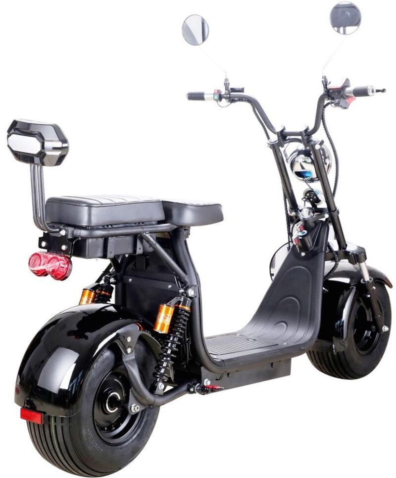 Bikehighway.com - MotoTec Knockout 2000W 60V Electric Fat Tire Scooter - Black