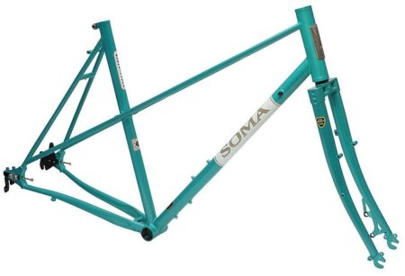 Soma Fabrications Buena Vista Mixte Road Frame & Fork Set - Disc Brake - Teal - 62CM-0