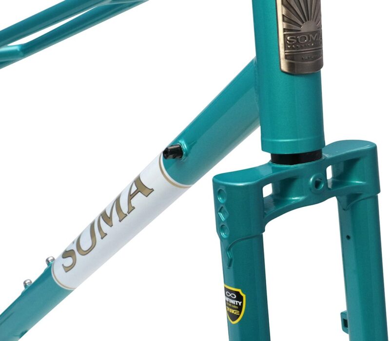 Soma Fabrications Buena Vista Mixte Road Frame & Fork Set - Disc Brake - Teal - 62CM-3077290