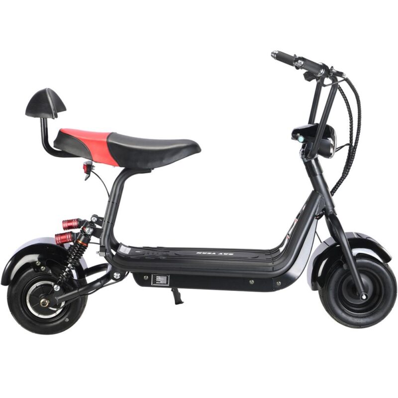 Bikehighway.com - MotoTec Mini Electric Fat Tire Scooter - 500W - Black