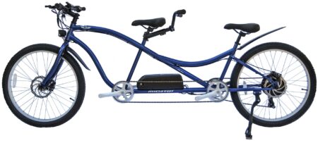 Bikehighway.com - Micargi Aloha Tandem Electric Cruiser Bicycle - 7 Speed - 500W