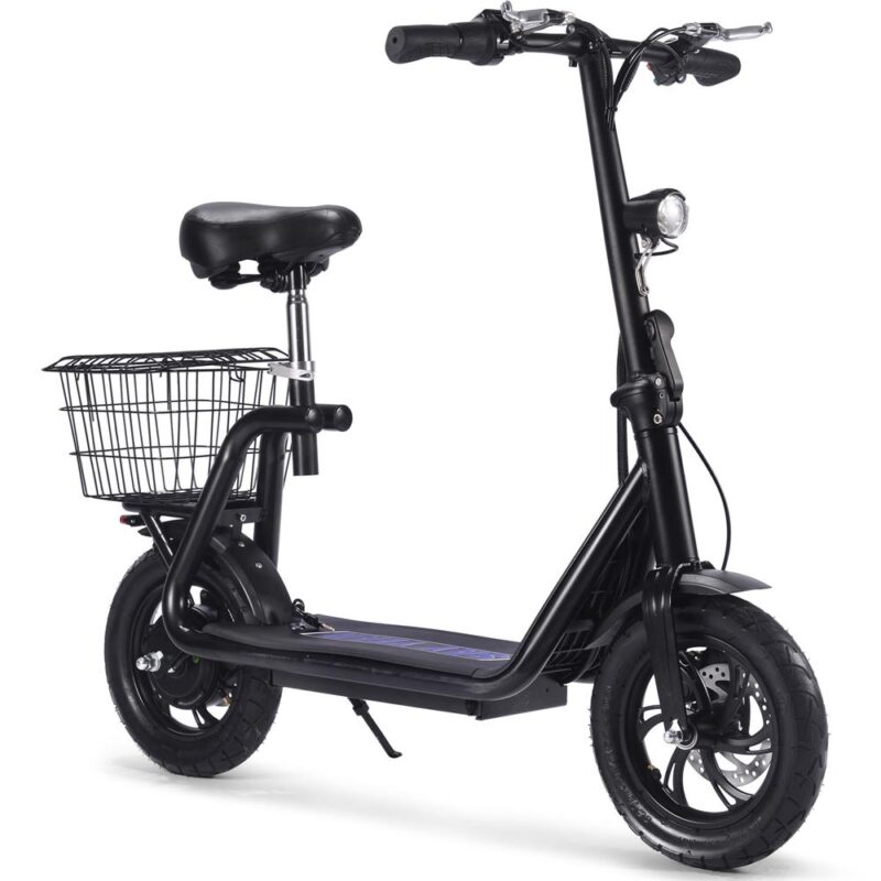 Bikehighway.com - MotoTec Metro 36v 350W Lithium Electric Folding Scooter - Black