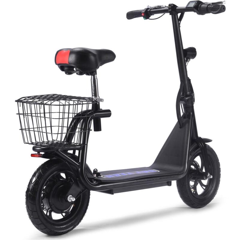 Bikehighway.com - MotoTec Metro 36v 350W Lithium Electric Folding Scooter - Black