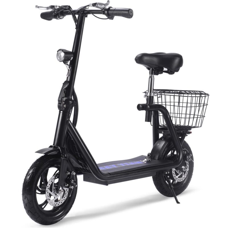 Bikehighway.com - MotoTec Metro 36v 350W Lithium Electric Folding Scooter - Black