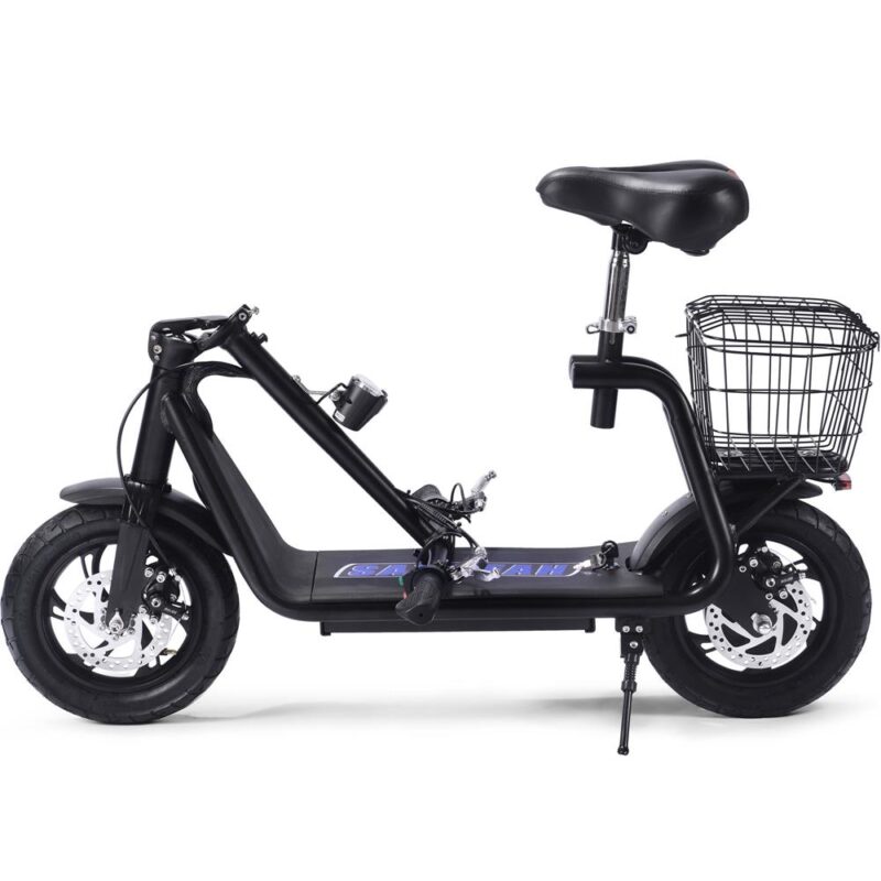 Bikehighway.com - MotoTec Metro 36v 350W Lithium Electric Folding Scooter - Black