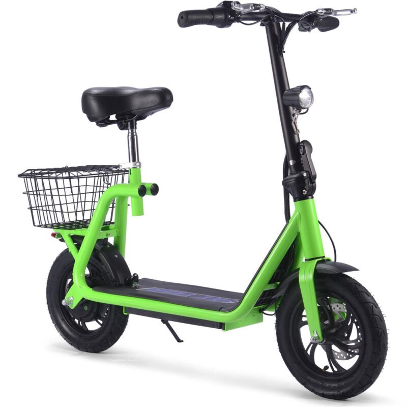 MotoTec Metro 36v 350W Lithium Electric Folding Scooter - Green-0