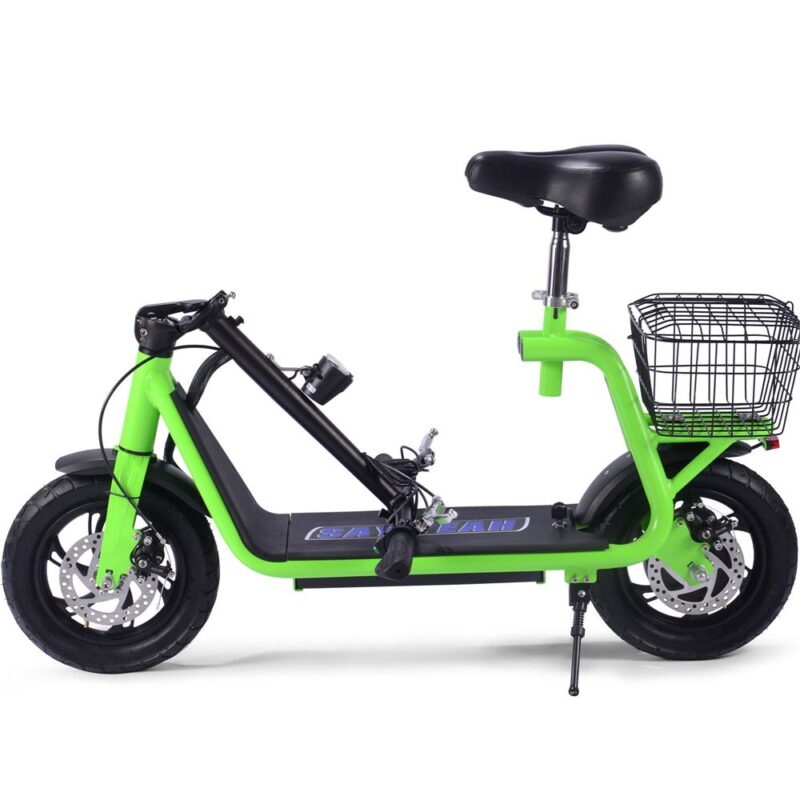 MotoTec Metro 36v 350W Lithium Electric Folding Scooter - Green-3077505