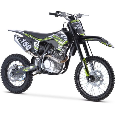 MotoTec X4 150cc 4 Stroke Gas Dirt Bike - Black-0