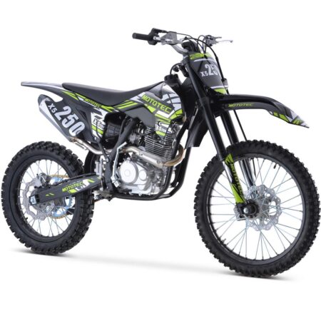 Bikehighway.com - MotoTec X5 250cc 4-Stroke Gas Dirt Bike - Black