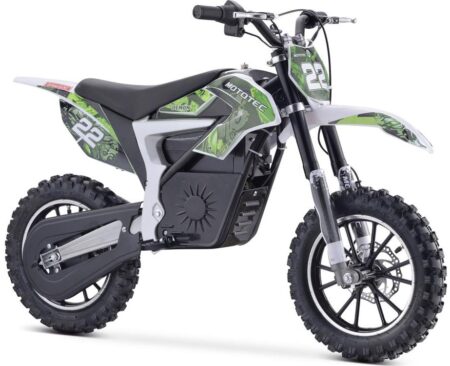 Bikehighway.com - MotoTec 36v 500w Demon Electric Dirt Bike - Green