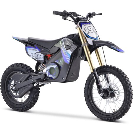 Bikehighway.com - MotoTec 48V Pro Electric Dirt Bike Lithium 1600W - Blue