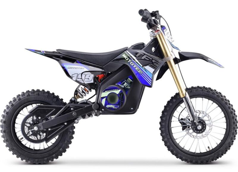 Bikehighway.com - MotoTec 48V Pro Electric Dirt Bike Lithium 1600W - Blue