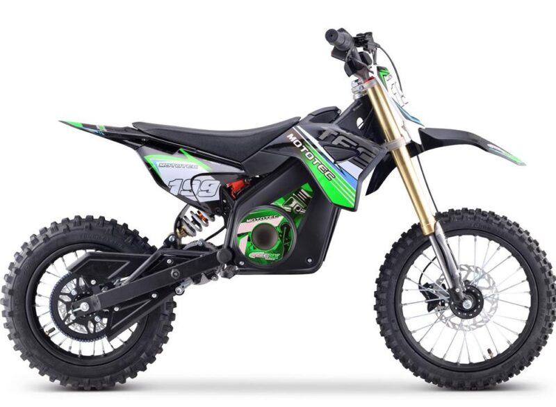 Bikehighway.com - MotoTec 48v Pro Electric Dirt Bike 1600w Lithium Green