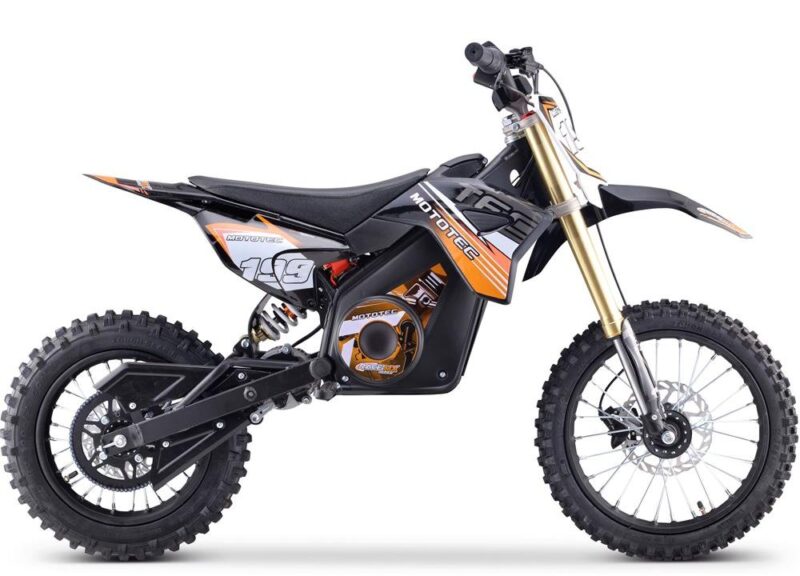 Bikehighway.com - MotoTec 48V Pro Electric Dirt Bike Lithium 1600W - Orange