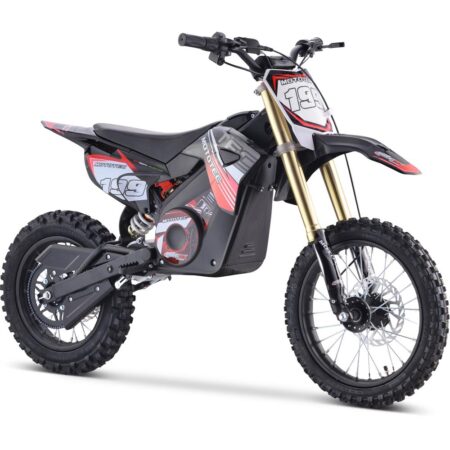 Bikehighway.com - MotoTec 48V Pro Electric Dirt Bike Lithium - 1500W - Red