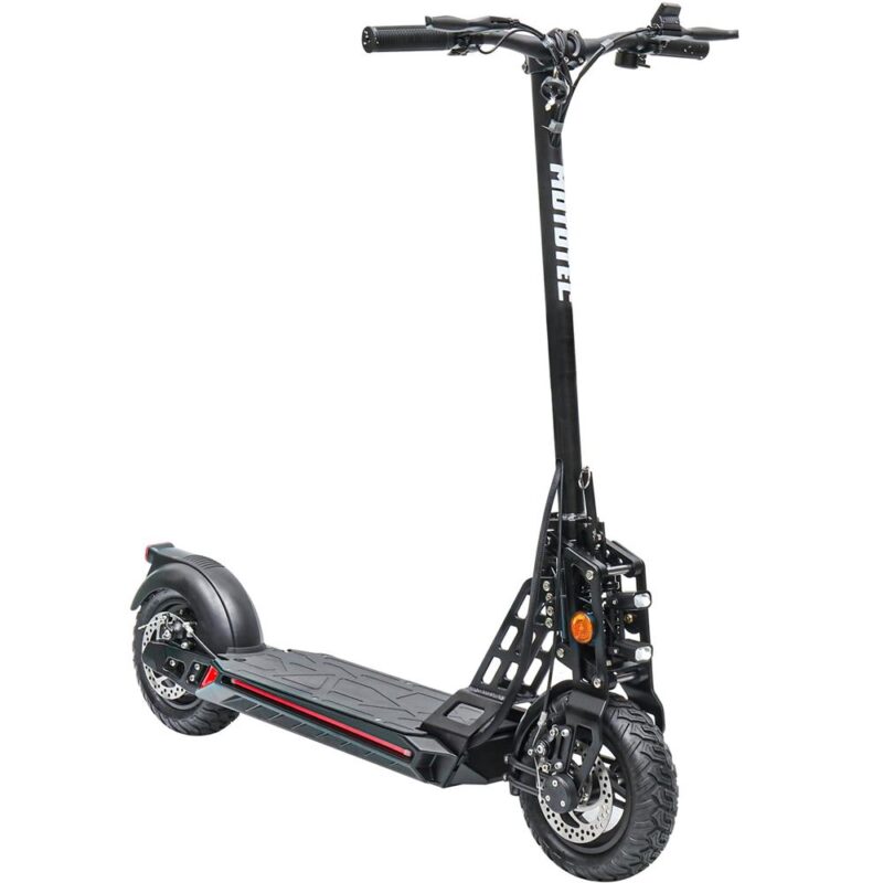 Bikehighway.com - MotoTec Free Ride 48v 600w Lithium Electric folding Suspension Scooter - Black