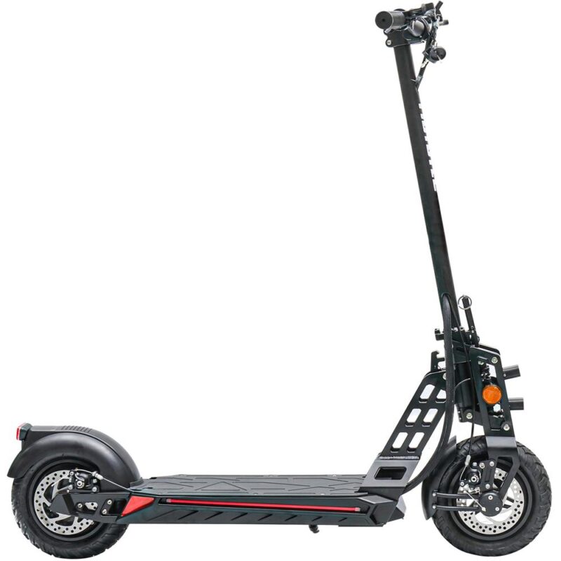 Bikehighway.com - MotoTec Free Ride 48v 600w Lithium Electric folding Suspension Scooter - Black