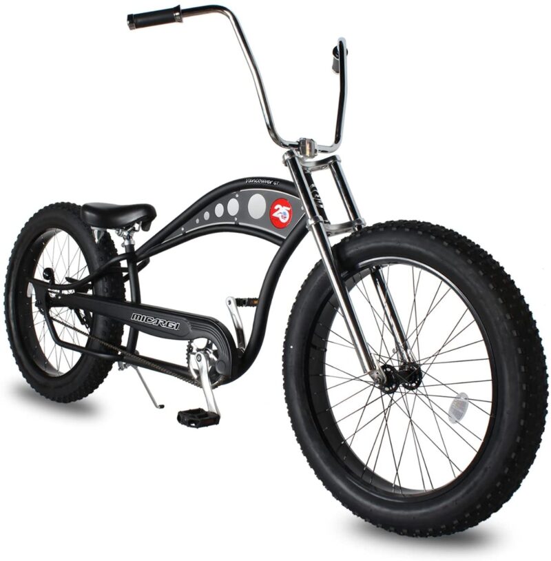 Bikehighway.com - Micargi Vancouver GT Chopper Stretch Beach Cruiser Bike