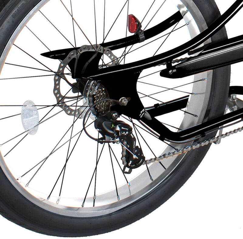 Micargi Vancouver Chopper Stretch Beach Cruiser Bike - 7 Speed-3079469