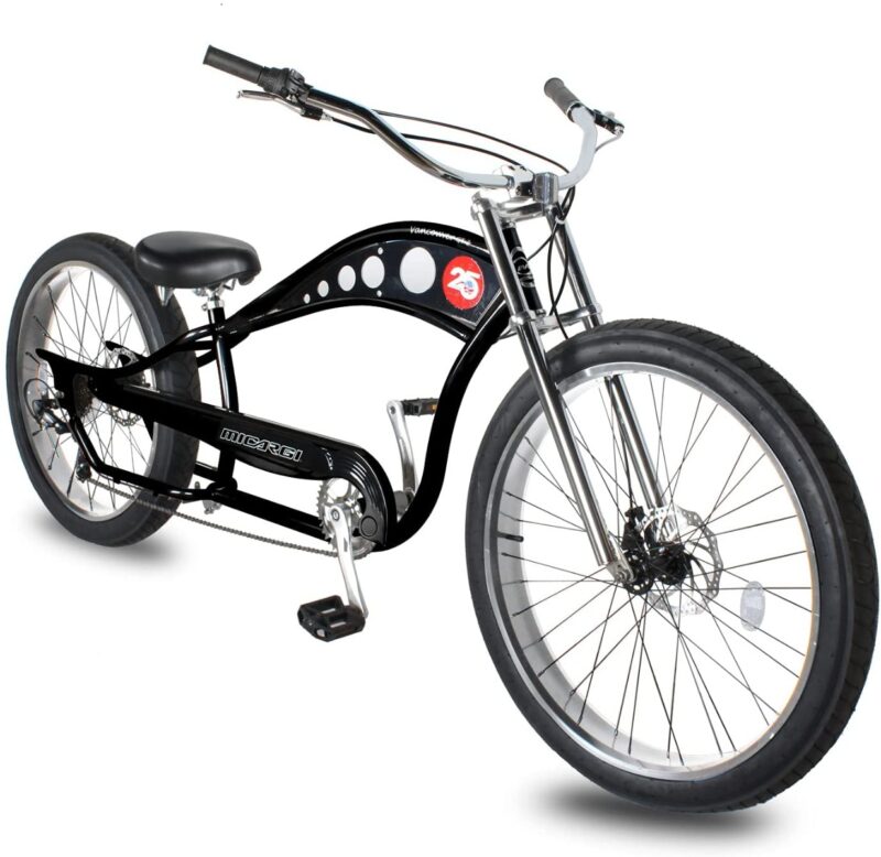 Bikehighway.com - Micargi Vancouver Chopper Stretch Beach Cruiser Bike - 7 Speed