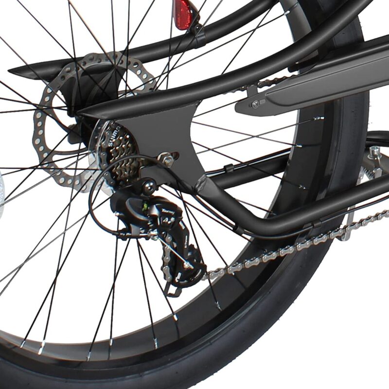 Micargi Vancouver Chopper Stretch Beach Cruiser Bike - 7 Speed-3079464
