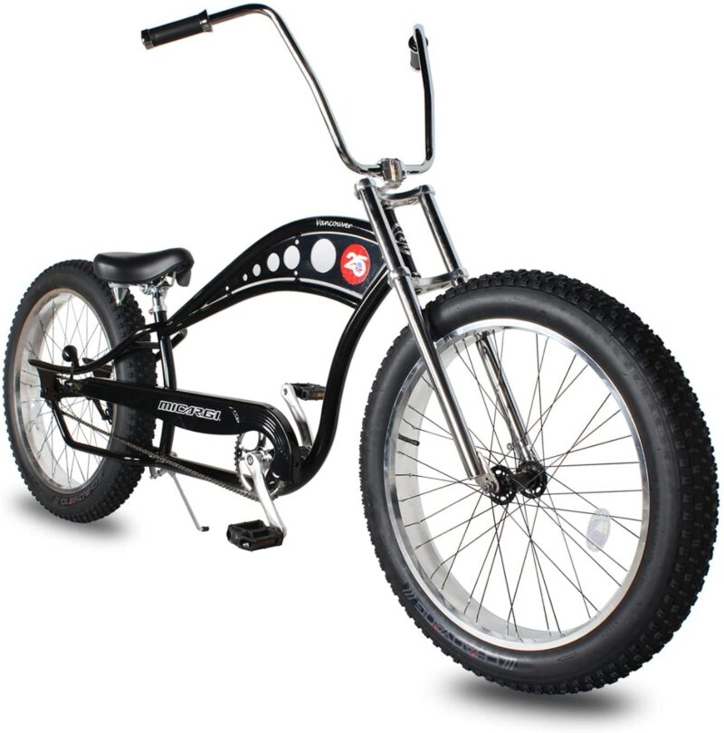 Bikehighway.com - Micargi Vancouver GT Chopper Stretch Beach Cruiser Bike