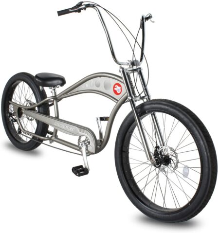 Micargi Vancouver GT Chopper Stretch Beach Cruiser Bike 7 Speed