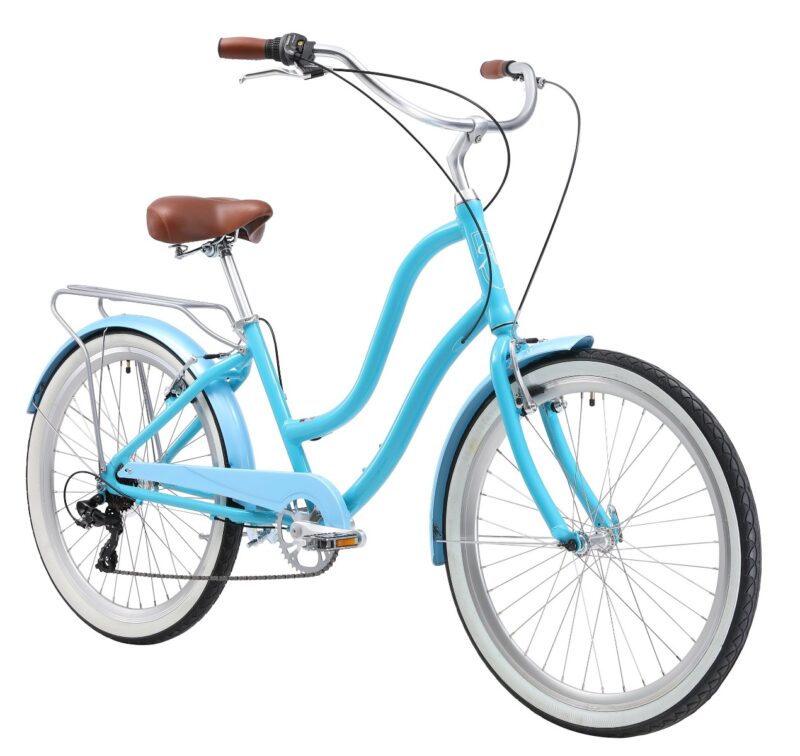 Bikehighway.com - XDS Hyna Women's Alloy Hybrid Beach Cruiser 7 Speed Bike