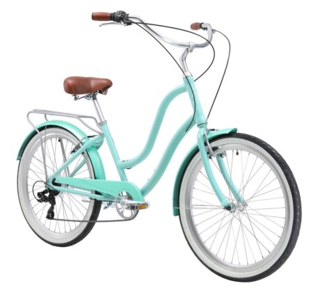 Bikehighway.com - XDS Hyna Women's Alloy Hybrid Beach Cruiser 7 Speed Bike