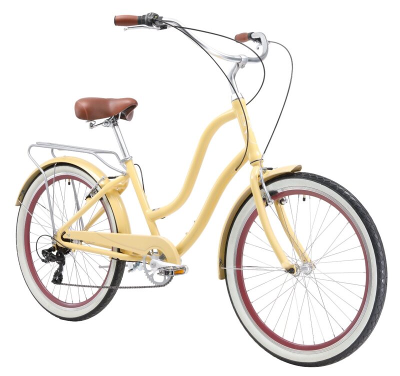 Bikehighway.com - XDS Hyna Women's Alloy Hybrid Beach Cruiser 7 Speed Bike