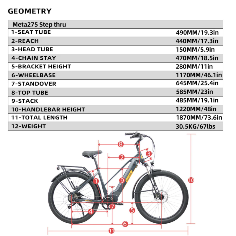 Eunorau META275 Electric Bicycle-3080369