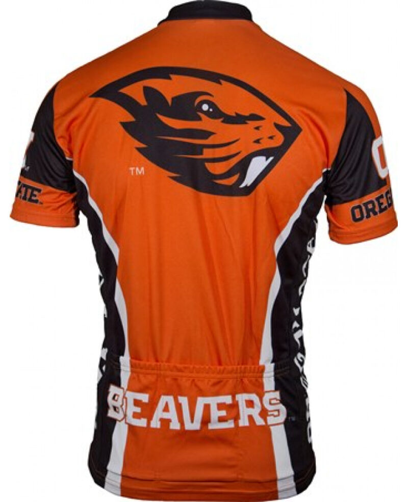 Bikehighway.com - Oregon State Beaver Men's Cycling Jersey Back