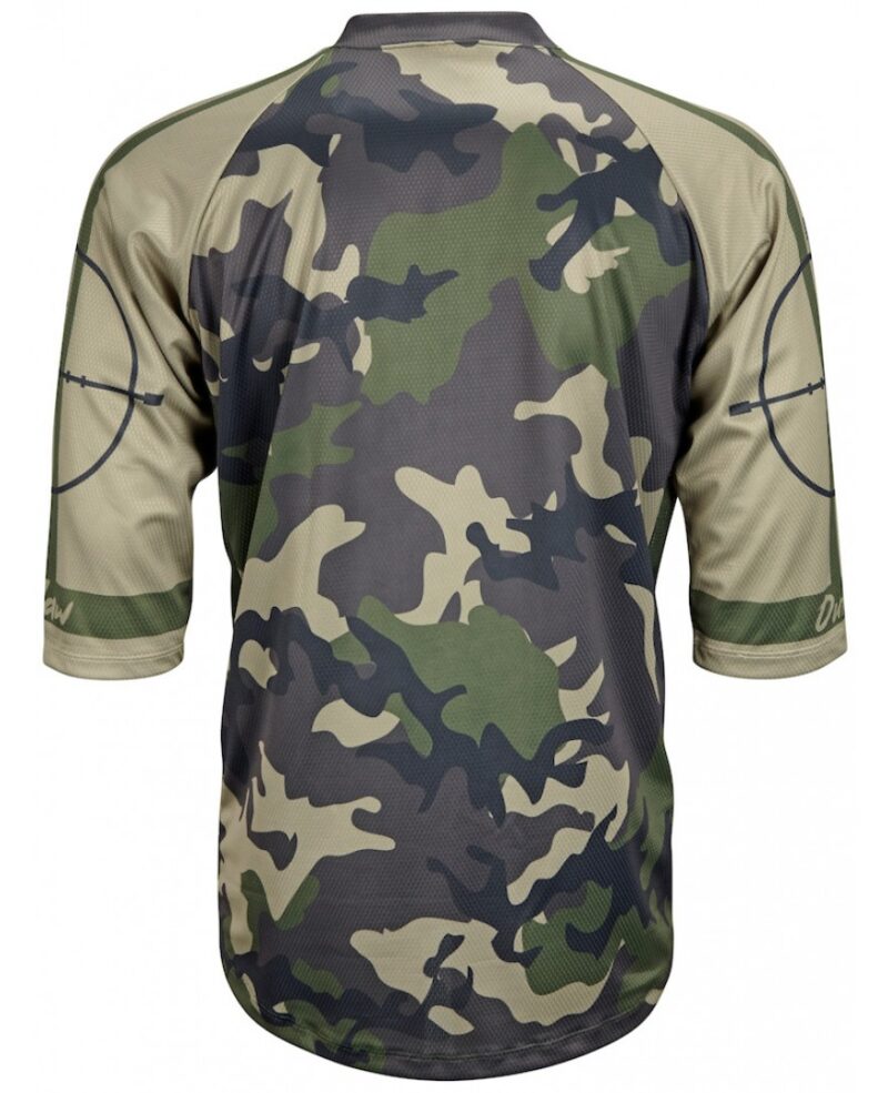 Bikehighway.com - Outlaw Green Camo Mountain Bike Cycling Jersey Back