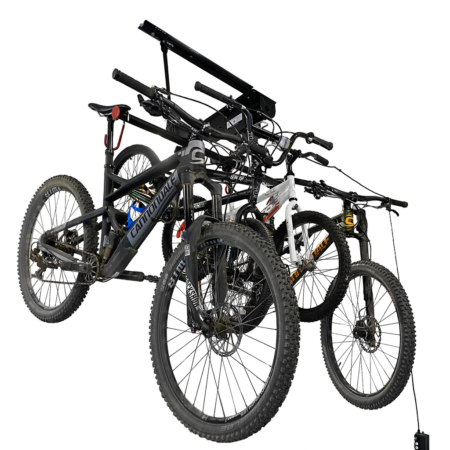 Bikehighway.com - Garage Gator Compact 4 Bike Motorized Electric Bicycle Hoist 220 lb Lift Kit