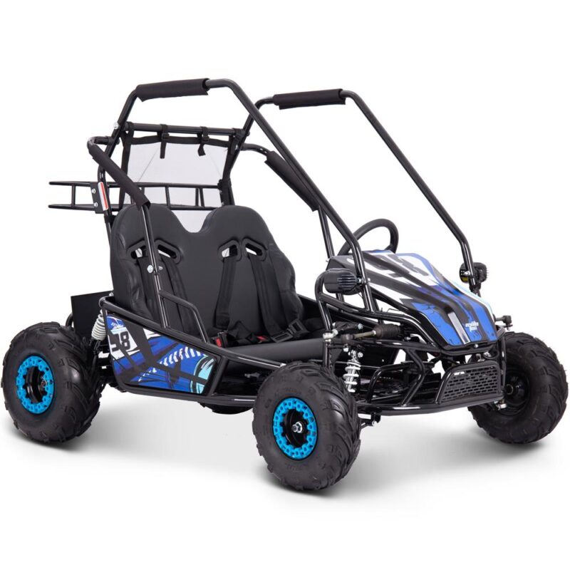 Bikehighway.com - MotoTec Mud Monster XL 60v 2000w Electric Go Kart Full Suspension Blue