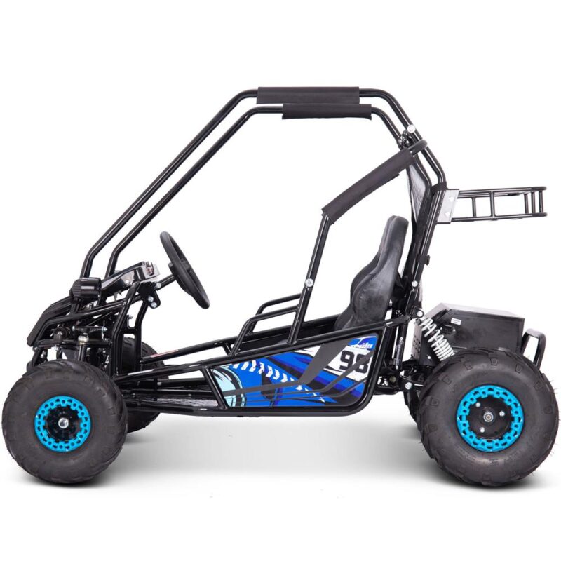 Bikehighway.com - MotoTec Mud Monster XL 60v 2000w Electric Go Kart Full Suspension Blue