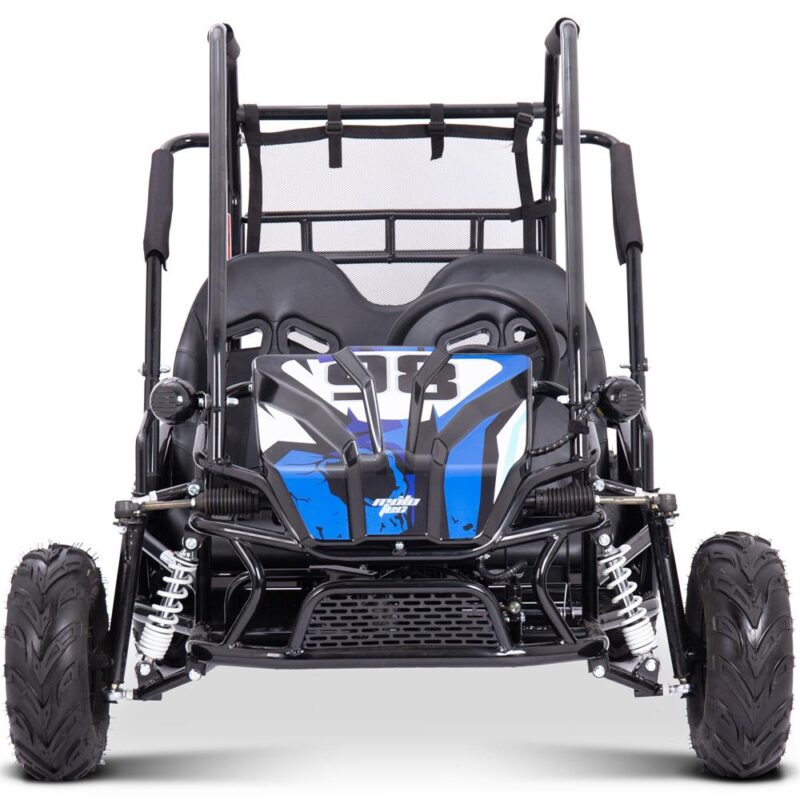 Bikehighway.com - MotoTec Mud Monster XL 60v 2000w Electric Go Kart Full Suspension Blue
